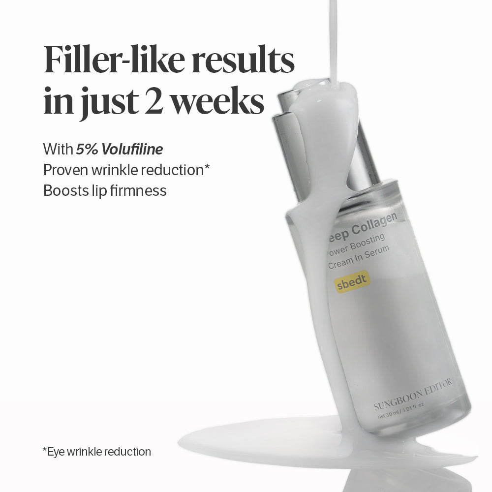 SUNGBOON EDITOR Ultimate Firming Bundle Set for Elasticity Support & Smooth-Looking Skin, EGF Silk Peptide Ampoule & Collagen Serum