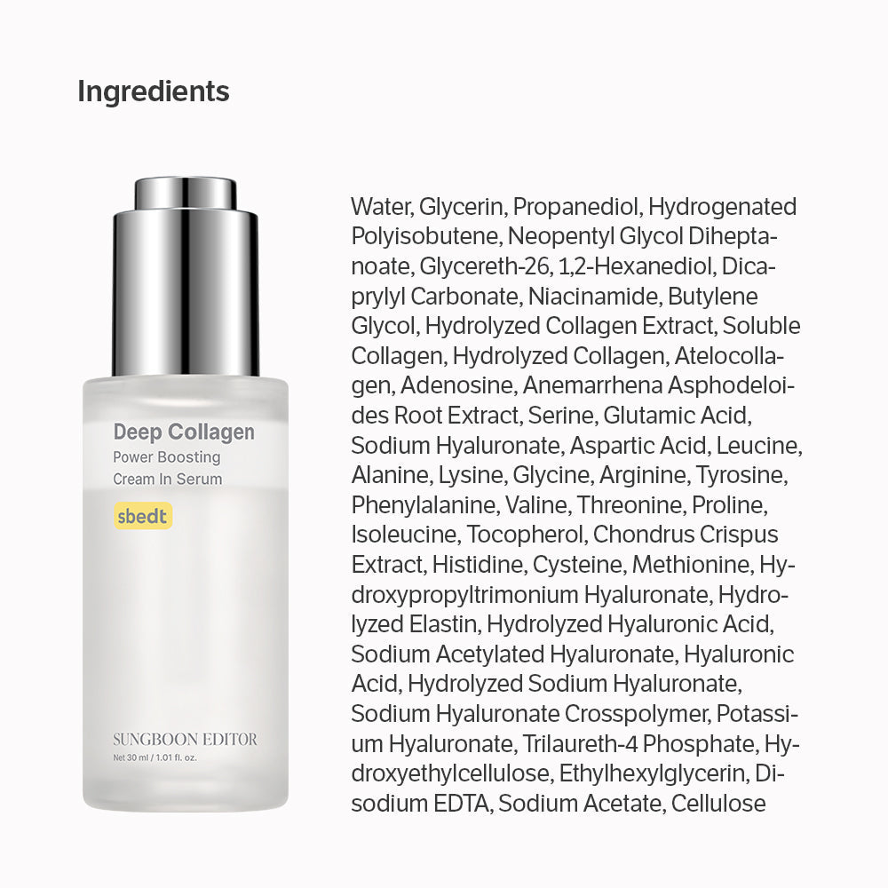 SUNGBOON EDITOR Ultimate Firming Bundle Set for Elasticity Support & Smooth-Looking Skin, EGF Silk Peptide Ampoule & Collagen Serum
